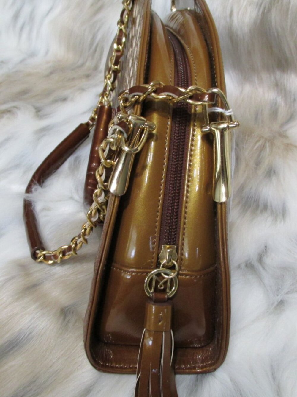 P3122-Miriam Ascireale Italian Laser Cut Shoulder Bag & Matching Wallet - Picture 3 of 15
